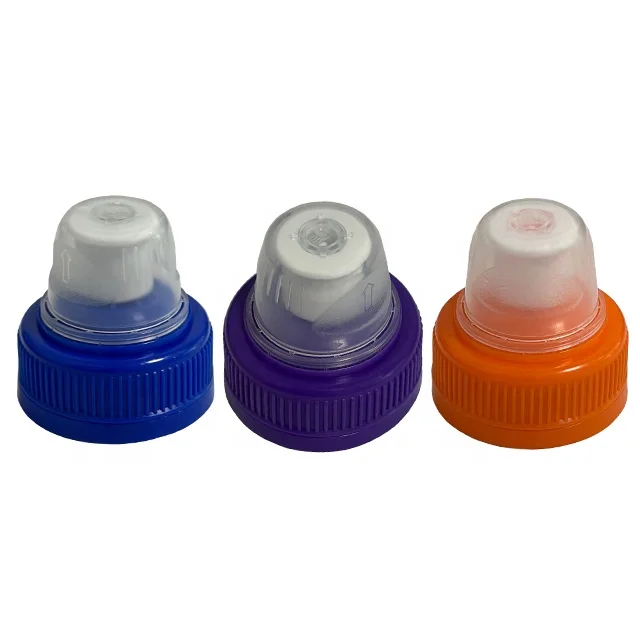 PP plastic pull push 38mm cap drinking bottle cap with tamper evident cap manufacture wholesale