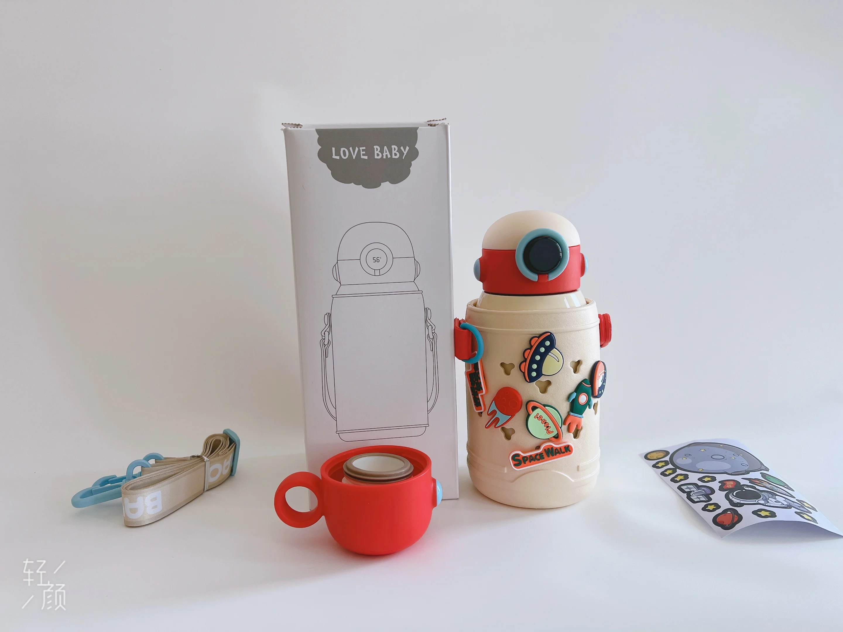 2024 Best Selling Stainless Steel Children Cute Cartoon Vacuum Flasks Kids Tumbler Thermos Mug Thermal Water Bottle with Straw