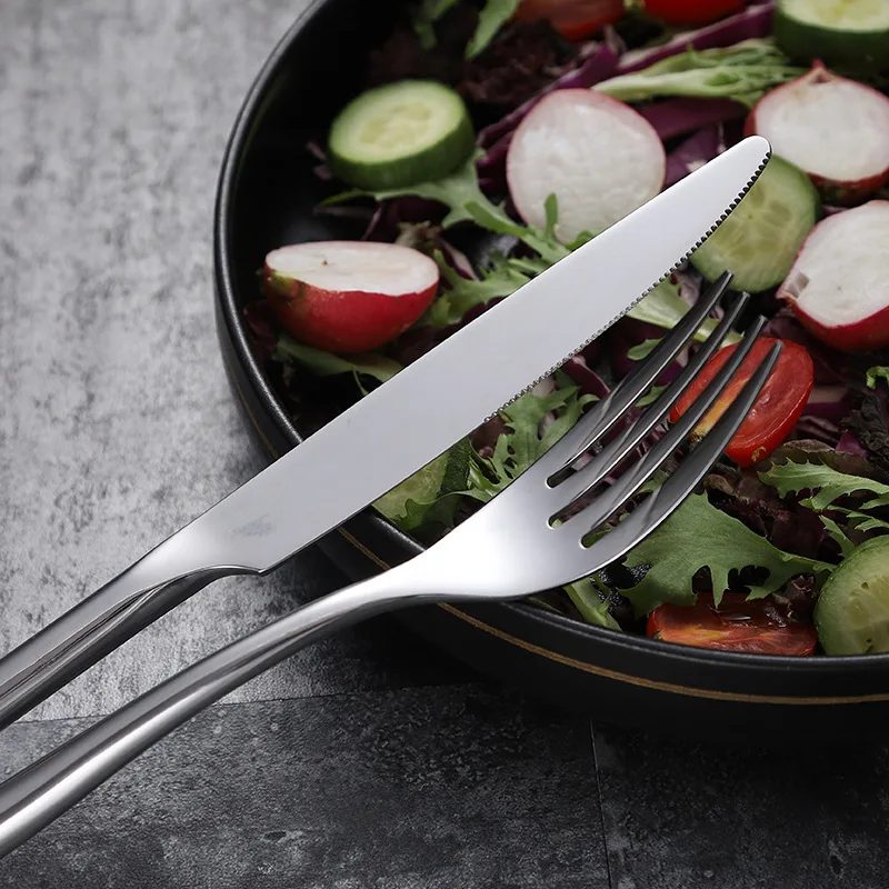 Gold Plated Knife Fork Spoon Talher Cutlery Sets Luxury High Quality Stainless Steel Flatware Sets for Wedding Restaurant Hotel