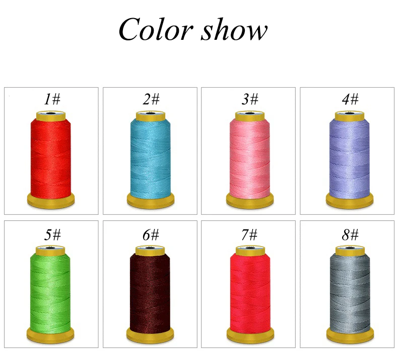 Factory wholesale 2022 spandex waxed embroidery spun high tenacity 100% polyester sewing thread for embroidery