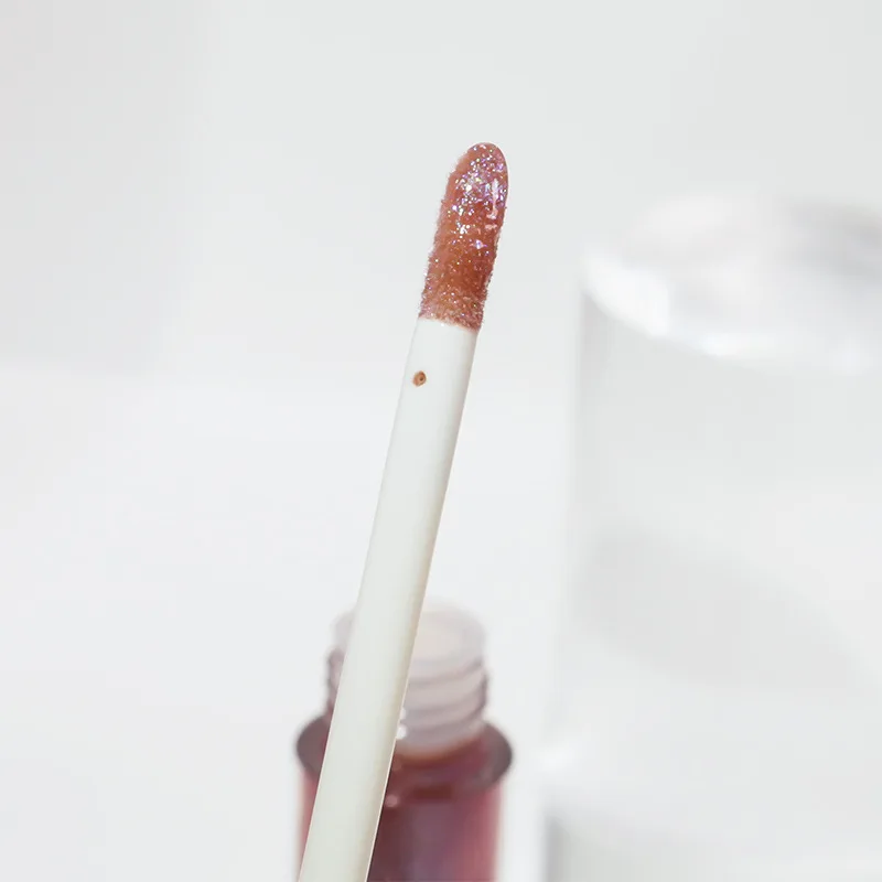 
Wholesale Luxury Smooth Crystal Liquid Lipstick Vegan Shiny Lip Gloss Make Your Own Lipgloss With Diamond Top Print Private Logo 