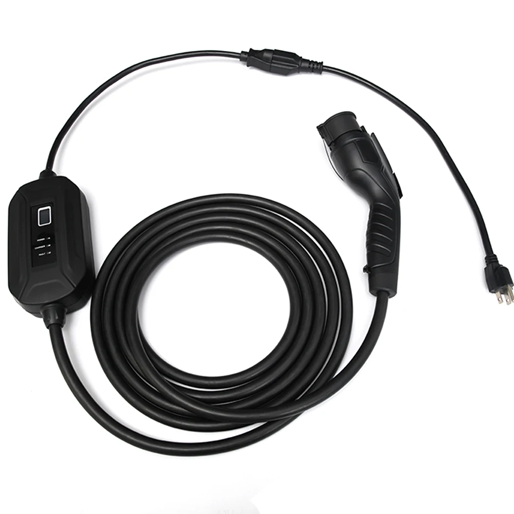 fisher Factory Level 2 AC Adjustable current 8A 10A 13A 16A IEC62196 type 1 Portable EV Charger for Electric Vehicle Car