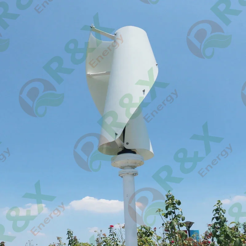 1200W 3KW 5KW 10KW 48V 120V Vertical Wind Turbine New Design Permanent Magnet Generator with MPPT Charger Controller VAWT