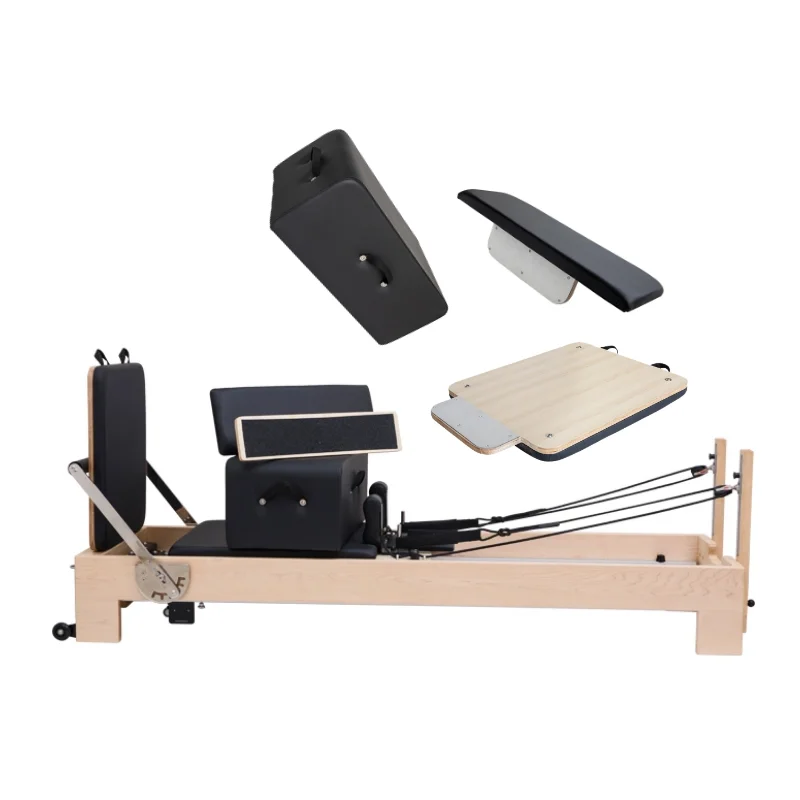 Pilates Reformer Equipment Oak Maple Wood Gym Fitness Machine Reformers Pilates