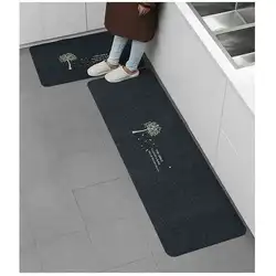Non Slip Kitchen Mat 2 Pcs Set Waterproof Kitchen Floor Mat Set Home Floor Rug Doormat