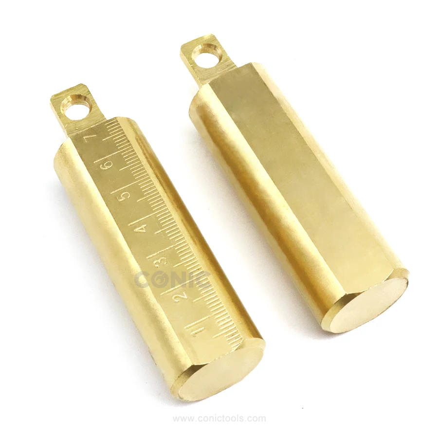 Fuel Tank Oil Level Gauge 280g Brass Solid Oil Tape Measuring Scale Marine Oil Tape