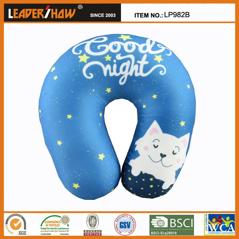 Anhui Leadershow Airplane Bus Car Microbeans Neck Pillow Travel Neck Pillow
