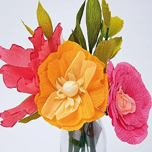 sewing handcraft crepe paper small sheet DIY decoration crepe paper made flower