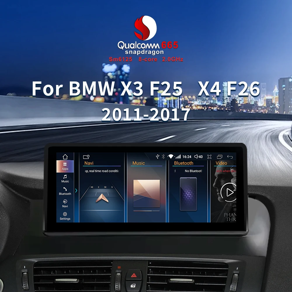 LELV Android Multimedia Player Screen For Bmw X3 F25 2011-2013 Cic Android Multimedia Player