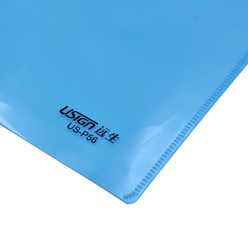 US-P56 Plastic Zipper File Bag A4 Size File Envelope Document Bag Paper Pockets Letter Folder