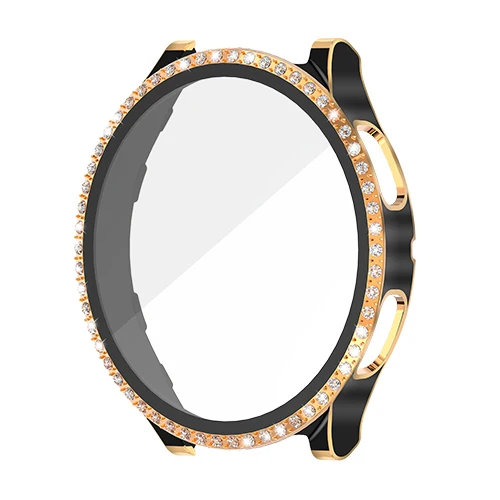 High-end Diamond Protective Watch Case Smart Watch Cover with Screen Protector Film for Samsung Galaxy 2 4 5 40mm