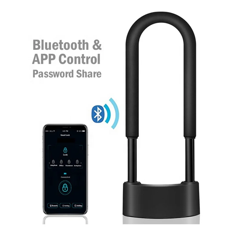 smart door lock knob handles with key U-lock china