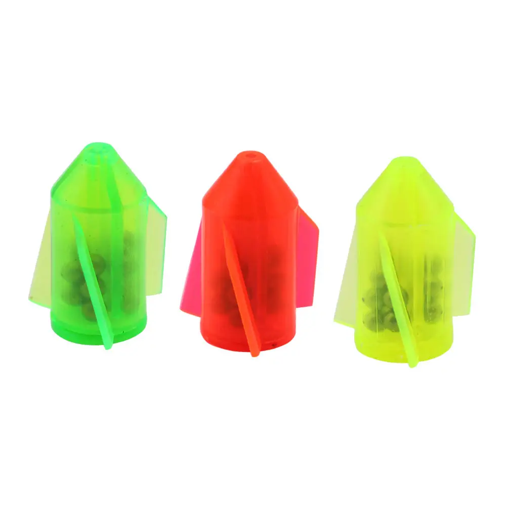 Selco pvc+Stainless steel hot sale fishing noisy lure rattles 24mm rattle floats various color  glass lure rattles