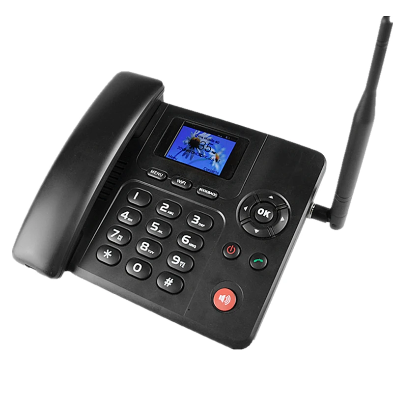 4G LTE Fixed Wireless Phone with WIFI hotspot Blue-tooth Color display Dual SIM optional