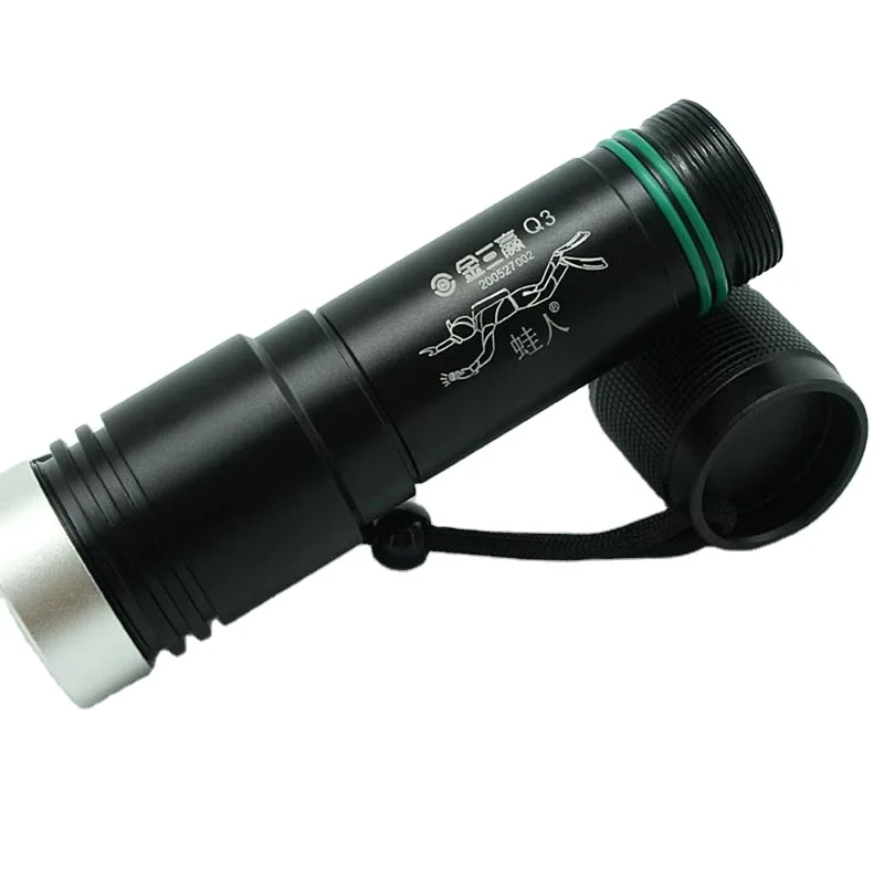 Перезаряжаемый фонарь для дайвинга высокой мощности, 26650 мАч, с зарядным устройством, 100 м, фонарик для дайвинга