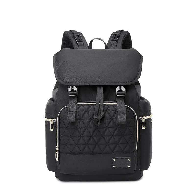 Personalized professional waterproof ergonomic pink black Diaper Bag Backpack baby bag storage bag