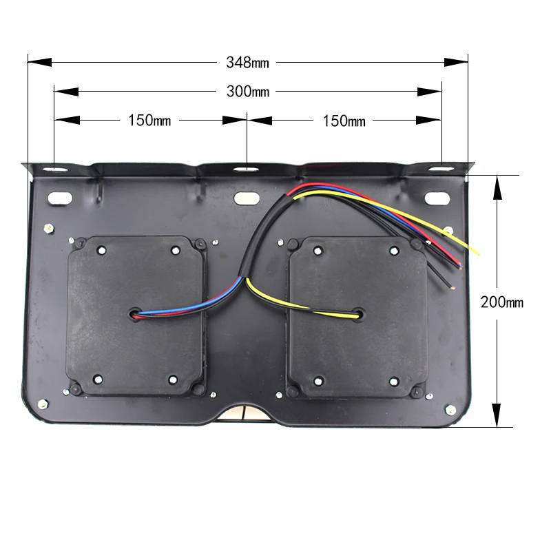 Good quality iron net protection double colors bulb combination truck tail lights