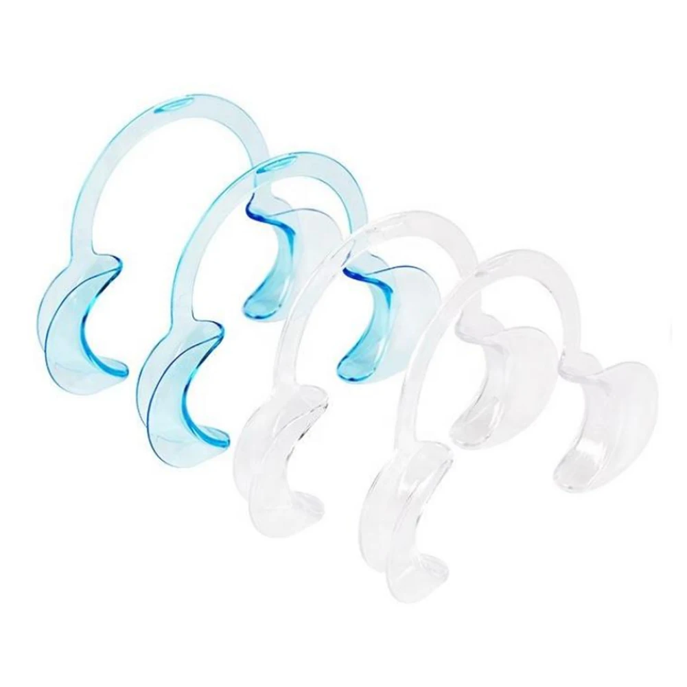 Clinic& Salon Use Multi Size C Shape Mouth Opener Teeth Whitening Dentist Silicone  Dental Cheek Retractors