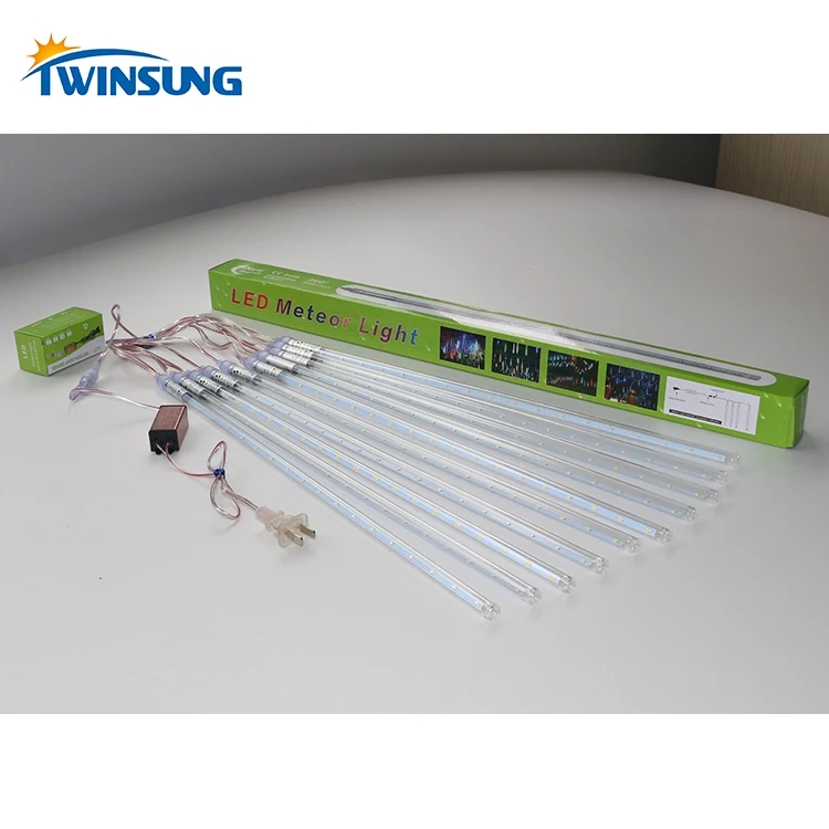 
Wholesale outdoor 50cm rain drop light led rain drop tube led rgb meteor tube light 