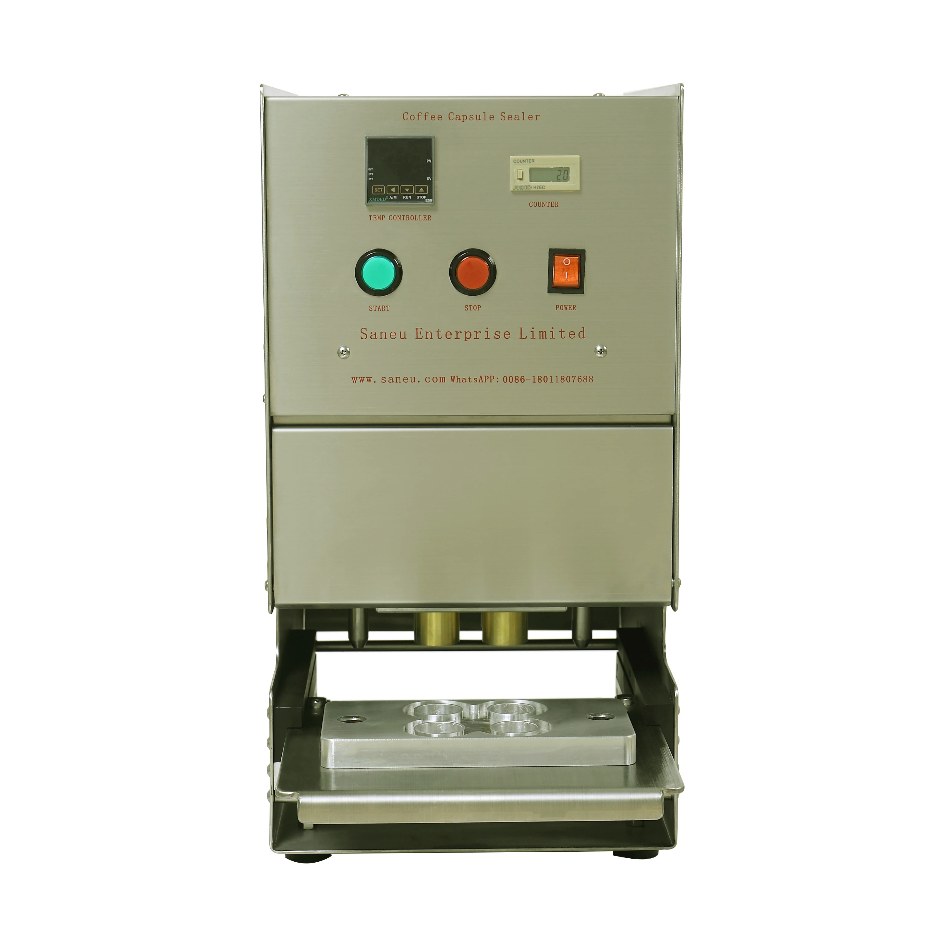 wholesale high quality 6 holes Nespresso pod automatic sealer coffee pod heat sealing machinery