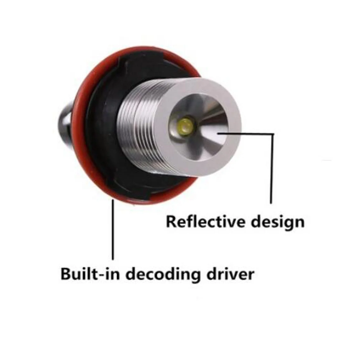 
Error Free LED Angel Eyes Marker Light Bulb DRL Fog Lamp 12V 6W White Blue Red For BMW E39 E60 E61 E63 E83 E87 X5 M5 