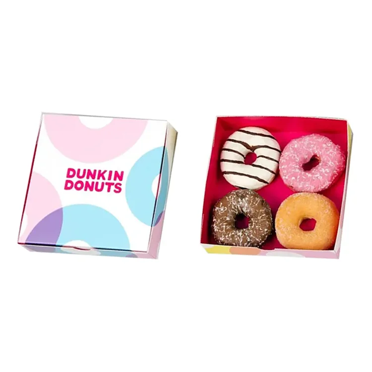 Unique Corrugated Packaging Bio-Degradable Macaron Biscuits Mochi Donut Container Drawer Dessert Box