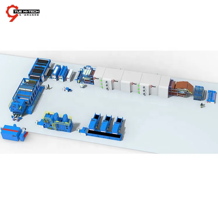 Kitchen Cleaning Scourer Sponge Scrubber Abrasive Pad Nonwoven Production Line For Low Density With Lamellar Quartz Sand