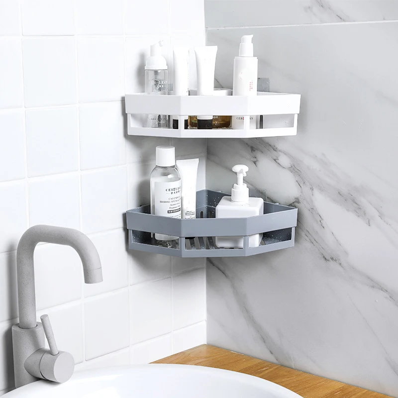 Bathroom Kitchen Storage Shelf Kitchen Wall Hang Drain Bathroom Organizer Rectangle Semicircle Bathroom Organize