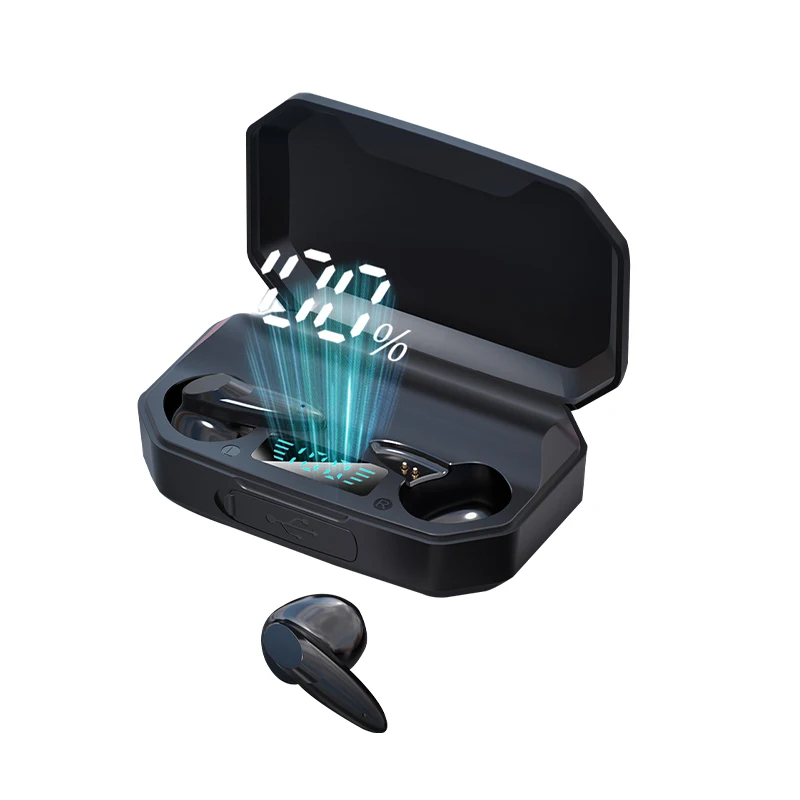 Latest V5.1 audifonos true wireless gaming earphones TWS in-ear sports earbuds with LED battery capacity display