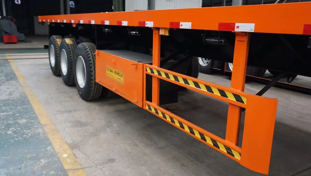 Wholesale Hot Style Used 3 Axle Flat Top Bed Truck Trailer Flatbed Semi Trailer