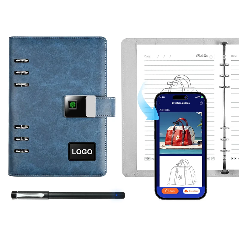 Factory Direct Customized Notebooks Design Drawing Lntelligent Generation Of Rendering Multilingual Translation Leather Notebook