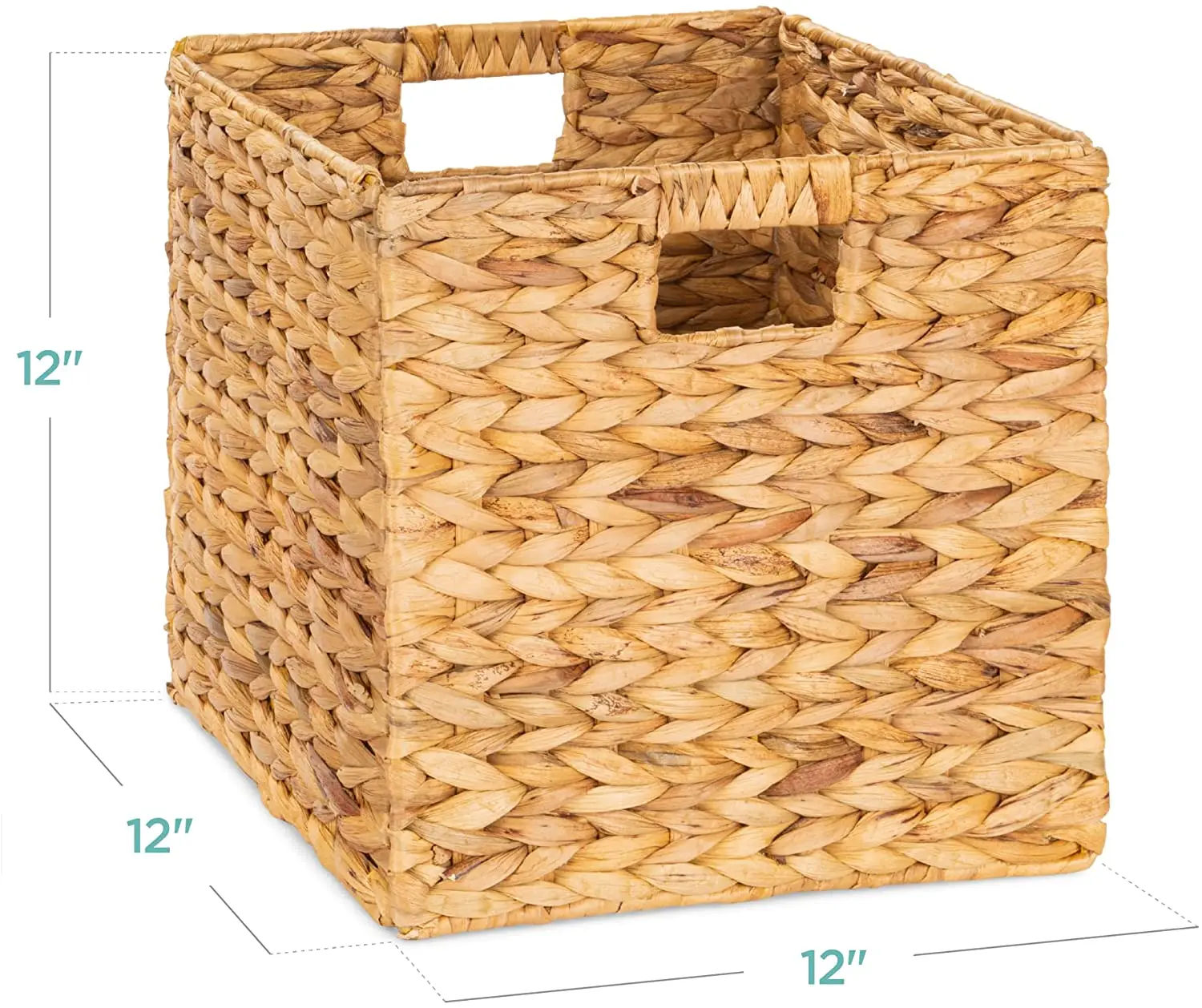 Factory Custom Made Woven Basket Foldable Storage Fruit Vegetable Hamper Water Hyacinth Wicker Bamboo Wholesale Bathroom Use
