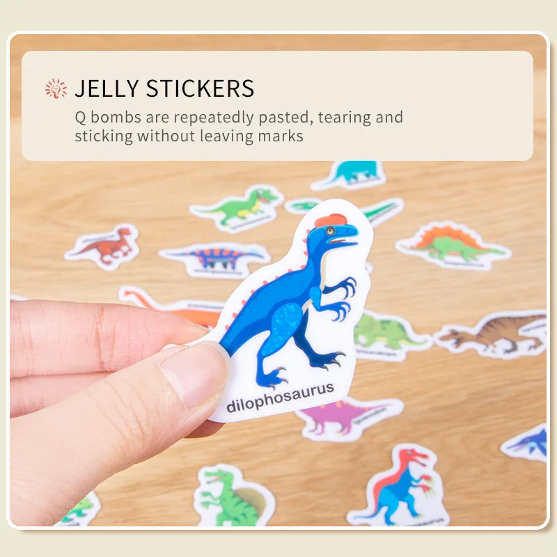 Early childhood education portable jelly sticker book Kindergarten enlightenment cognitive paste book flat puzzle