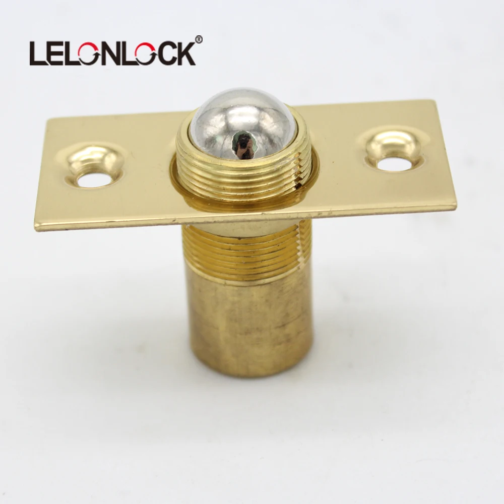 Pure Copper Ball Roller Invisible Door Catcher Popular Brushed Gold Silent Base Knob