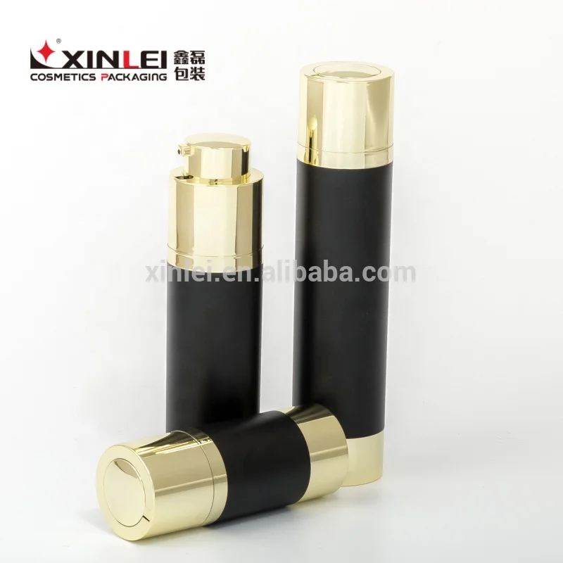 
Ningbo export black and gold empty for roll on bottle empty bottles for cosmetics 