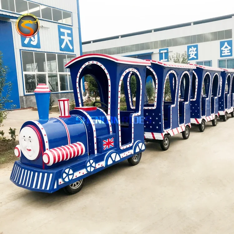 Shenlong Manufacturer Amusement Park Trackless Train for children