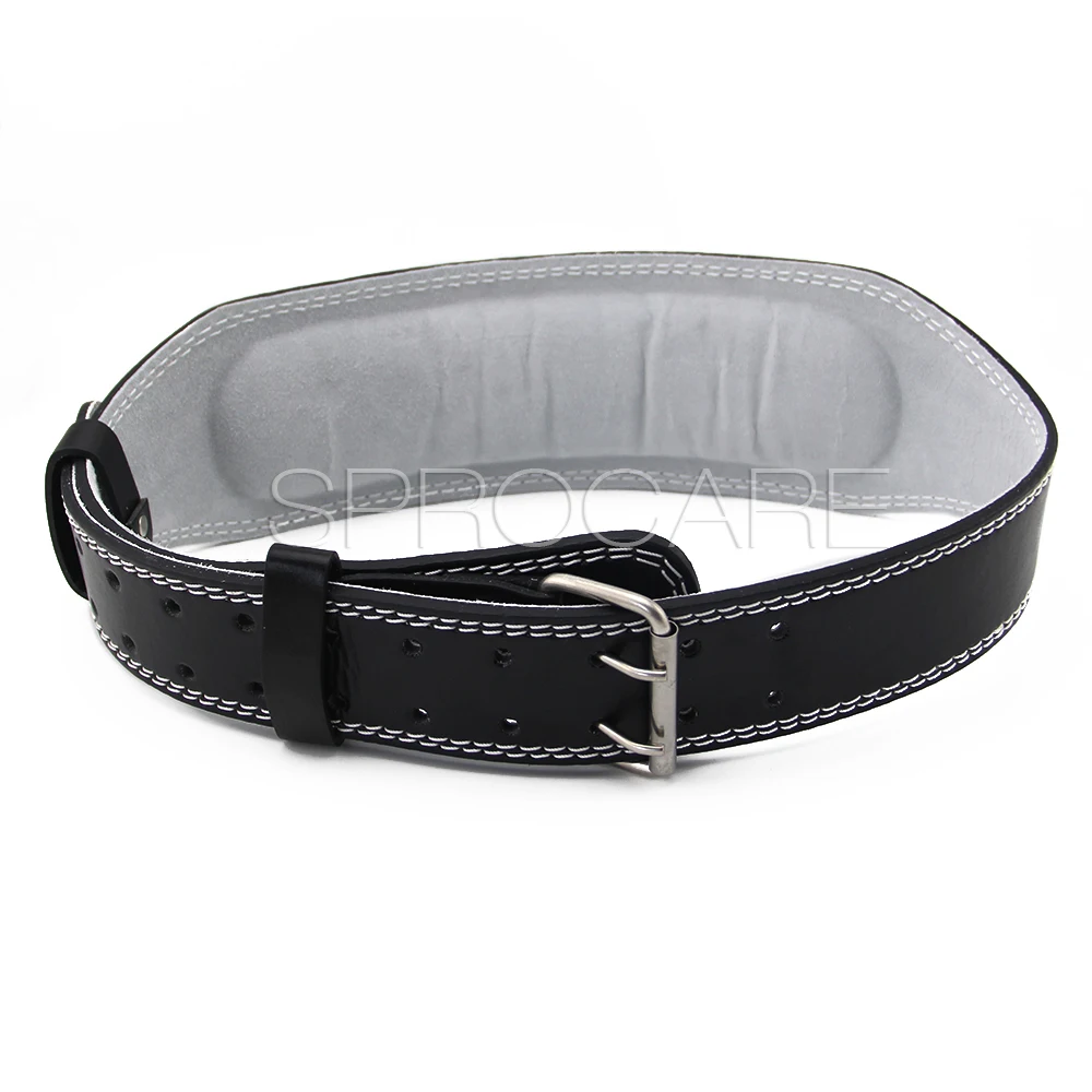 PU Leather Weightlifting Belt Fitness Belt Exercise Lumbar Back Belt Support Straps for Men and Women