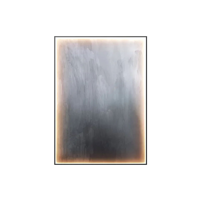 New Chinese Style Porch Decorative Painting Simple and Abstract Living Room Floor Mural LED Light Hanging Painting