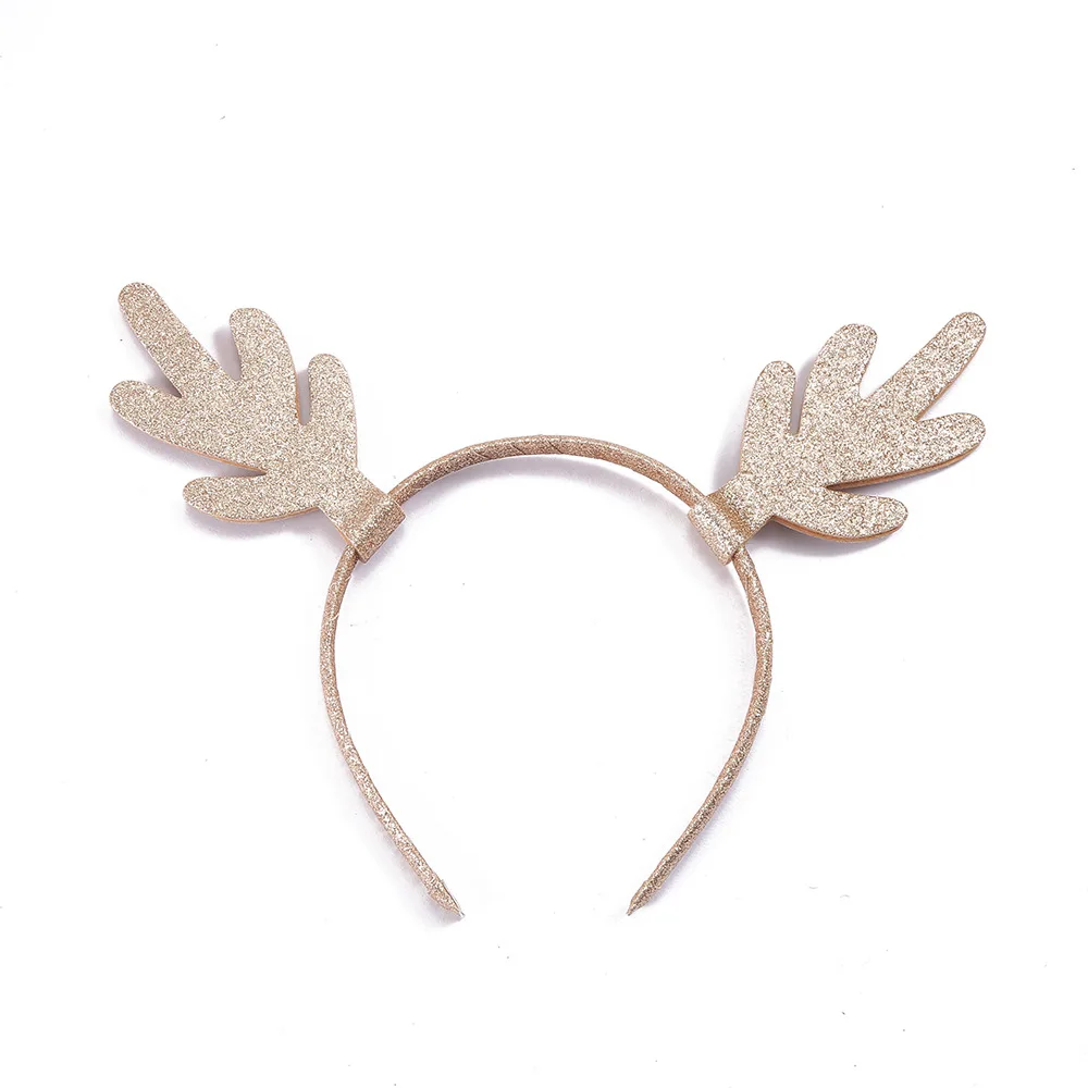 New sales girl accessories kids popular sequins Headband for Christmas Day   the antlers of elk Headband