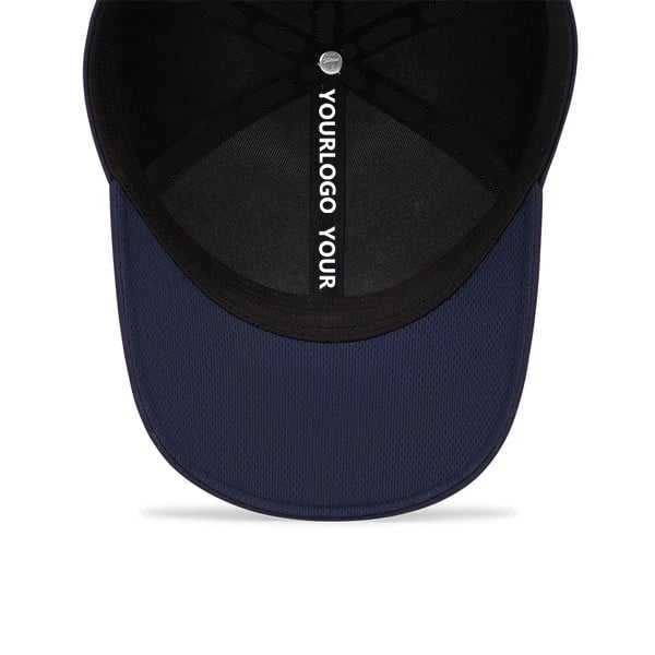 custom 6 panel structured LIGHTWEIGHT baseball cap CURVED BRIM golf cap with TPU rubber logo waterproof Performance golf hat