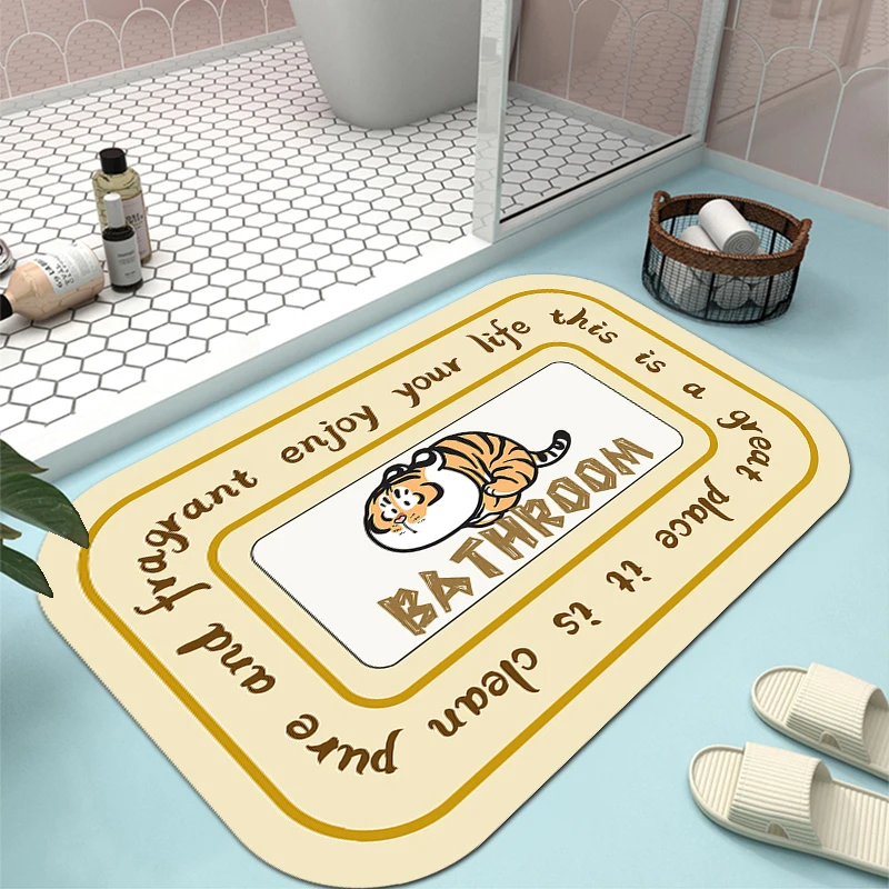 Коврики для ванной подходят под дверь с нескользящим ковриком для ванной комнаты, можно стирать в стиральной машине, коврики для душа, Прямая поставка