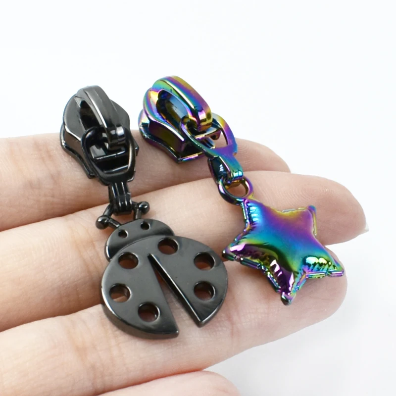Meetee ZT971 5# for Nylon Zippers Tapes Bag Pocket Clothes Decor Zips Pull Zip Repair Kits DIY Sewing Zipper Slider