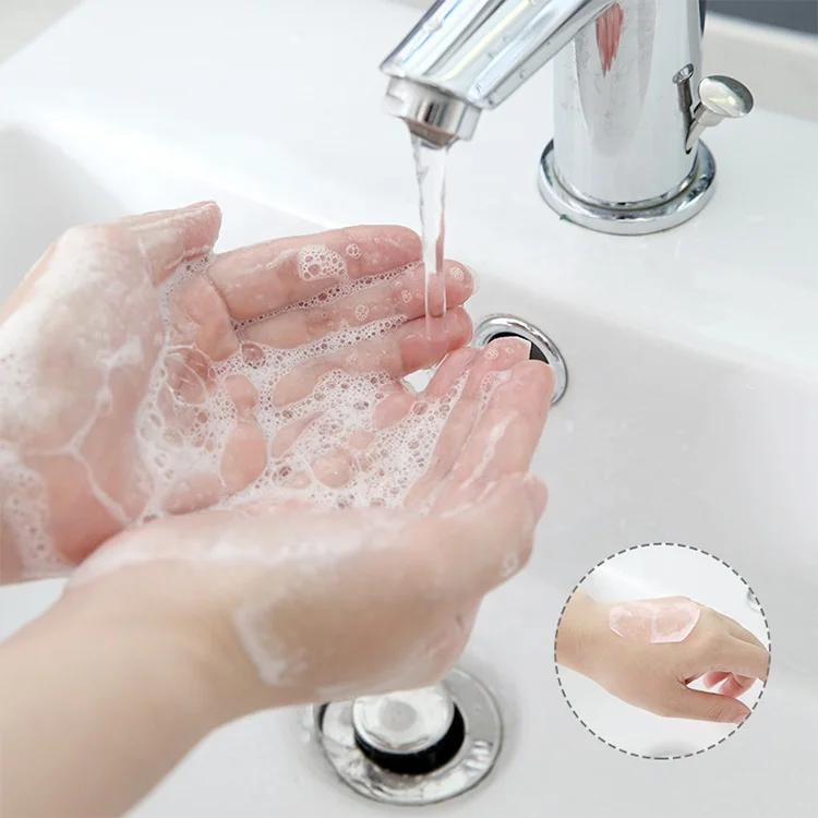 2023 Organic Soap Chips Sheets Fruity Arom Disposable Travel Water Soluble Dissolving Hand Soap Paper