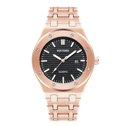 PINTIME Mens Watches Top Brand Luxury Silicone Quartz Military Gold Wrist Watch Sport Male Clock Relogio Masculino Reloj Hombre