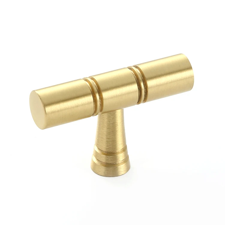 Wholesale Gold Brass Kitchen Cabinet Furniture Hardware Pull Handles For Home Decorative