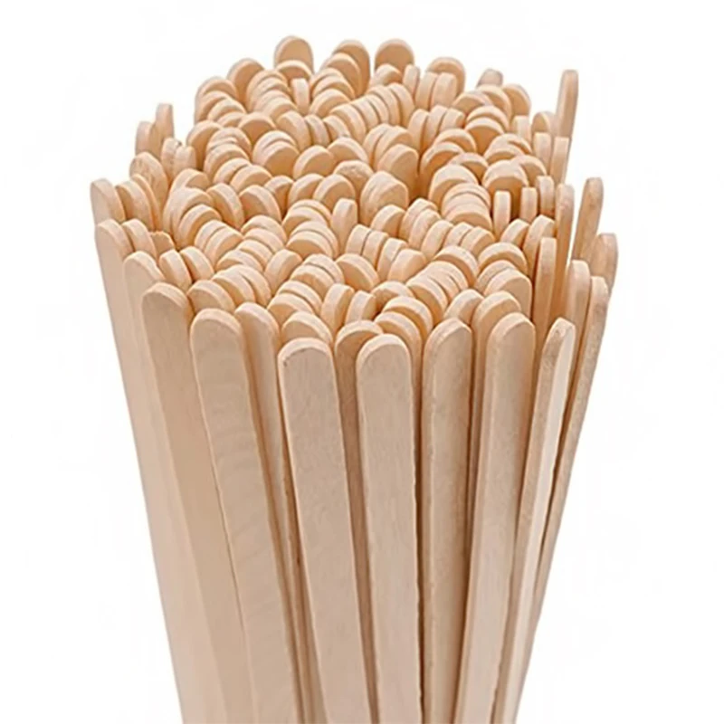 Factory Price Biodegradable Disposable Bulks 1000Pcs Packing 5.5-Inch Birch Wood Coffee Stirrer