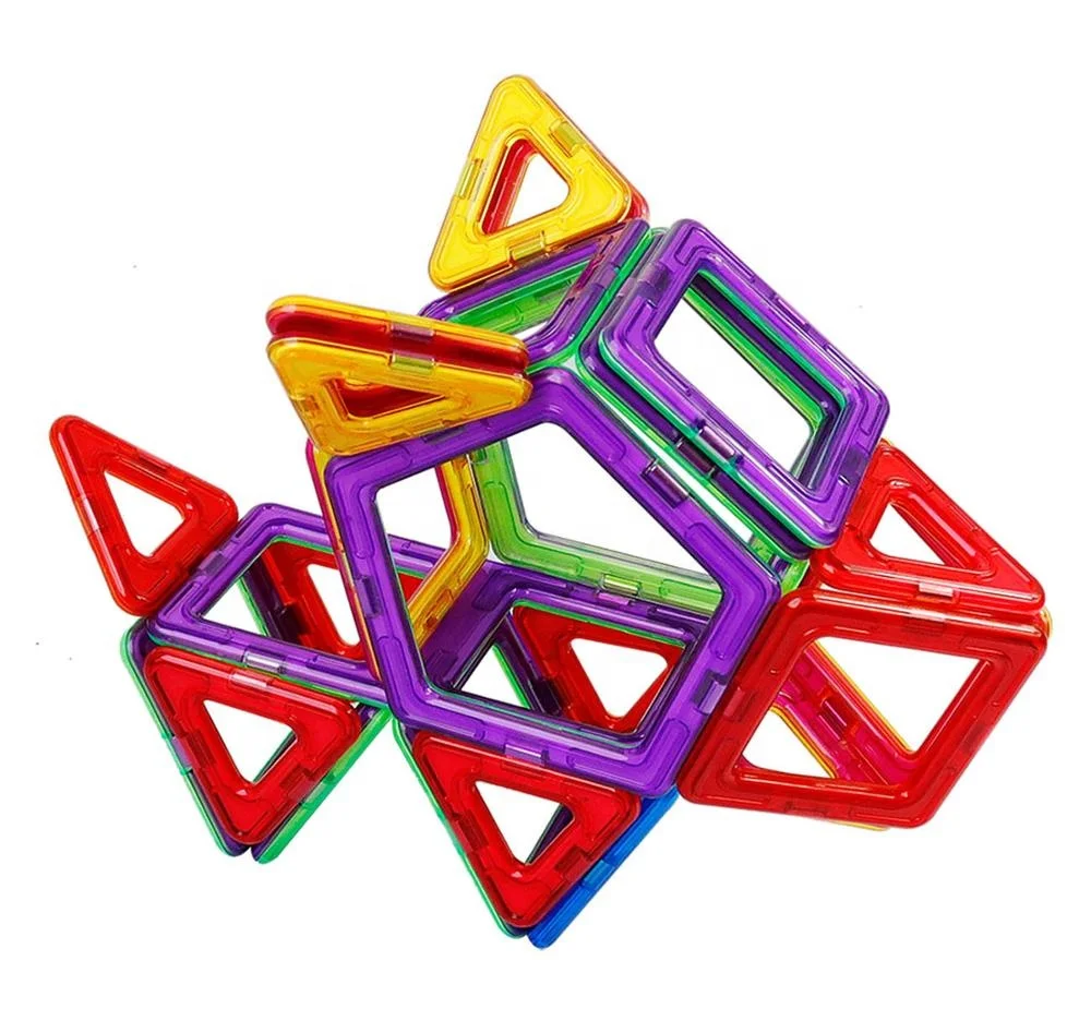 98pcs set diy 3D kids educational magnet tiles building blocks toys sets Magnetic blocks Available