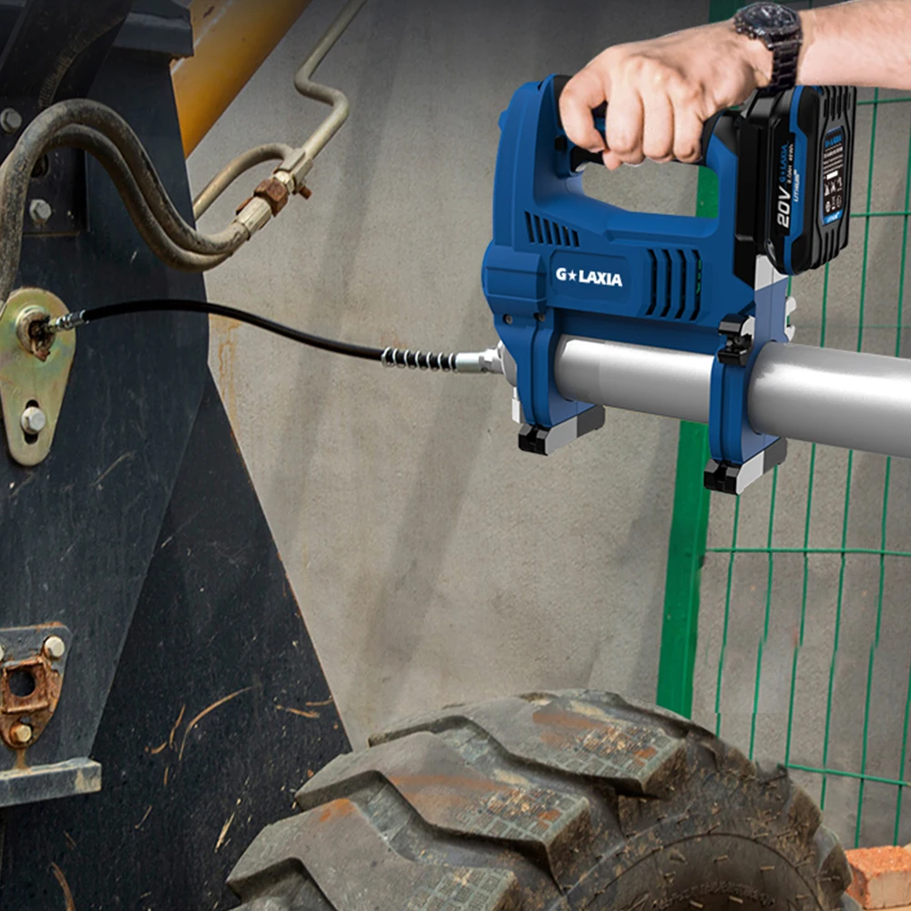 Горячая Распродажа Galaxia 9000PSI Беспроводные для смазочных шприцов литиевая батарея с 200 г/мин скорость смазочный шприц батарея