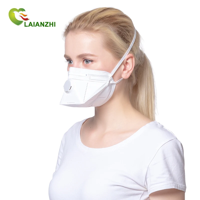 LAIANZHI Brand FFP3 TP311 CE Certificate Duckbill Shaped Disposable Protective Mask With Valve headband  4 Ply Comfortable Fit