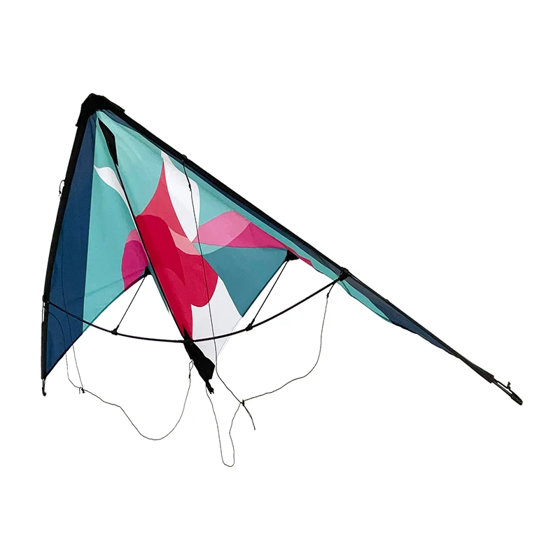 Large Green Pyramid Kite for Kids Great Beach Toy Easy to Fly Made of Durable Nylon by Kite Manufacturers